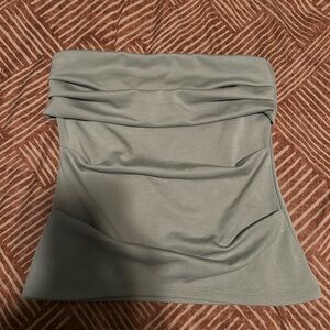 Green Strapless Tube Top